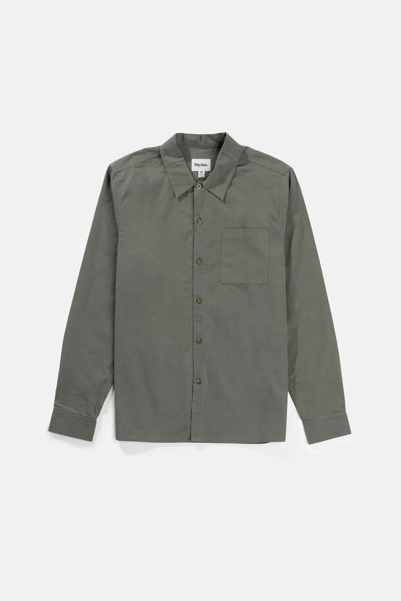 Essential Long Sleeve Shirt Moss