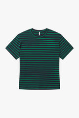 Oversized Boifriend Tee Indigo Stripe