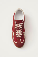 Rife Sheen Red Leather Sneakers