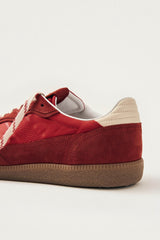 Rife Sheen Red Leather Sneakers