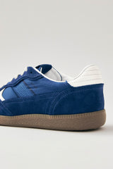 Rife Sheen Blue Leather Sneakers