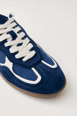 Rife Sheen Blue Leather Sneakers