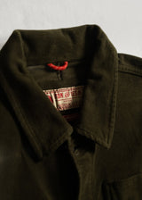 The Worker Moleskin Jacket Green
