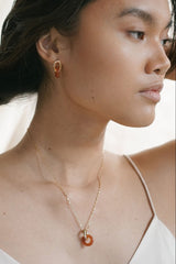 Anna Earrings Brick