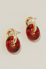 Anna Earrings Brick