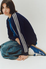 Rife Sheen Blue Leather Sneakers
