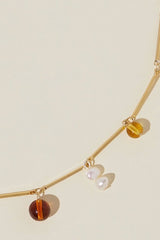 Fête Necklace Tan