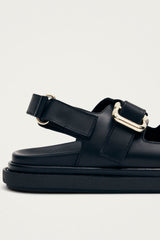 Harper Sandal Black Leather