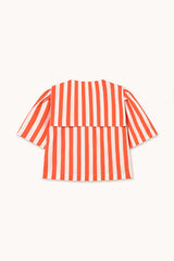 Striped Sailor Blouse Summer Red