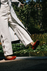 Bows Maru Denim Off White