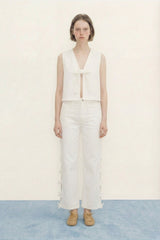Bows Maru Denim Off White