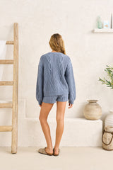 Stanley Cable Knit Slate