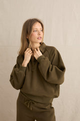 Everyday Fleece Pullover Dark Olive