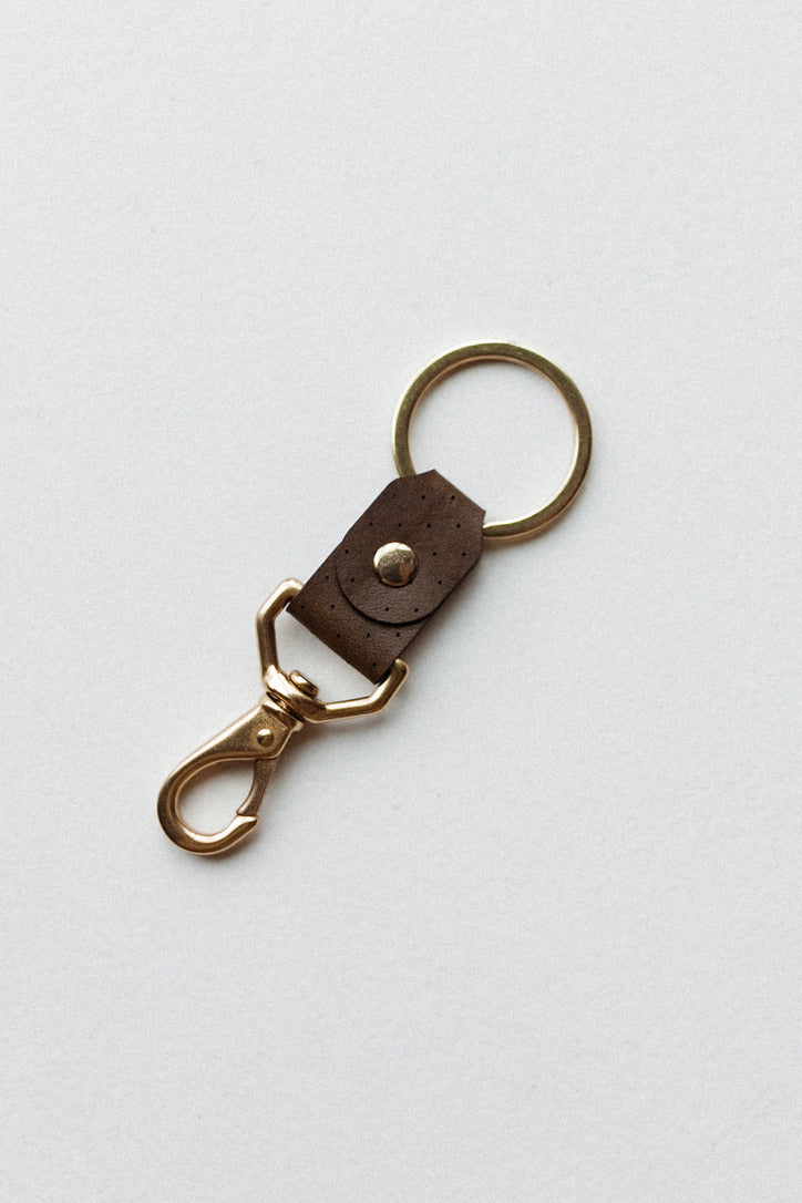 WOOLLY's Clip Leather Keychain