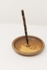 Stoneware Incense Holder Woo Yellow