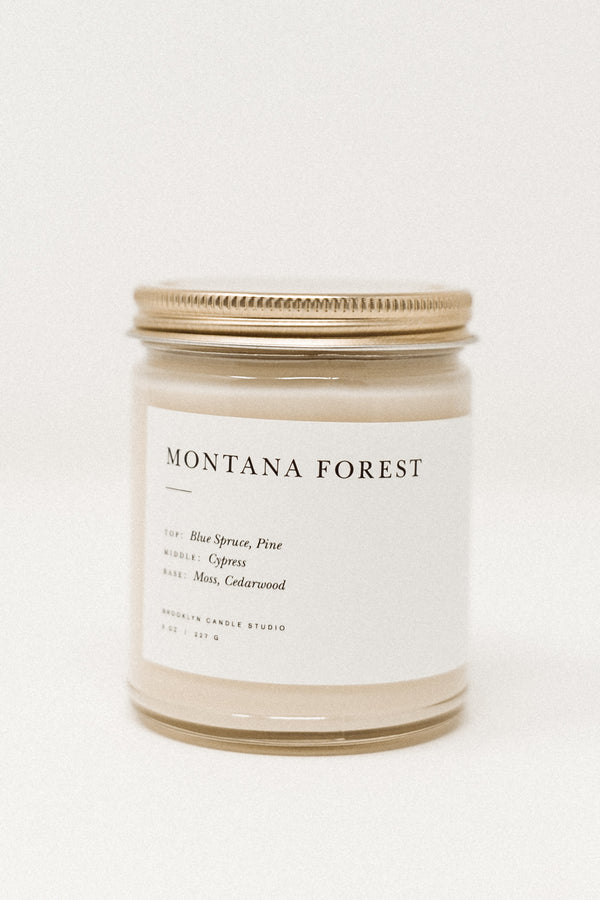 Montana Forest Minimalist Candle