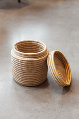Large Canister Basket Golden