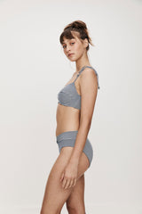 Cayo Bikini Bottom Navy Seersucker