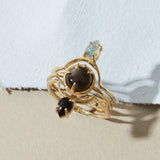 Drip Ring Black Onyx