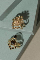Cleo Ring Black Spinel