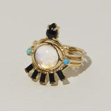 Drip Ring Black Onyx