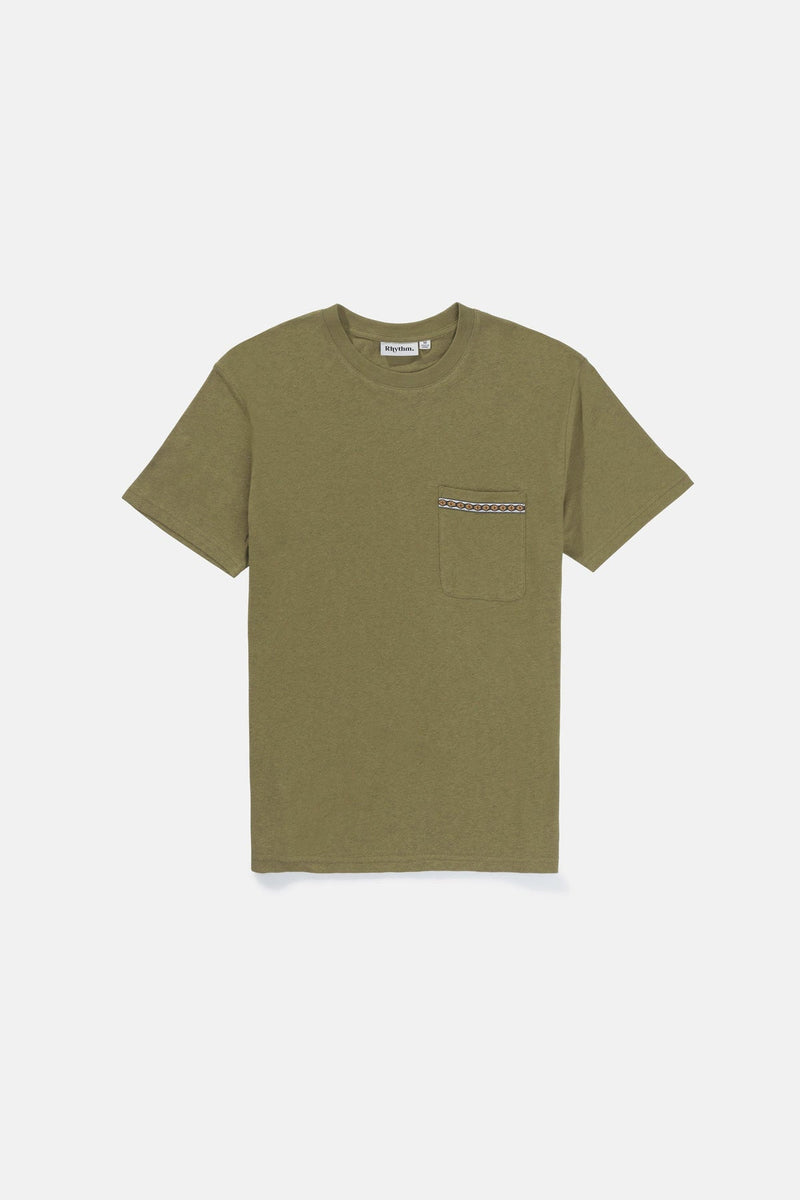 Linen Blend T-Shirt Olive