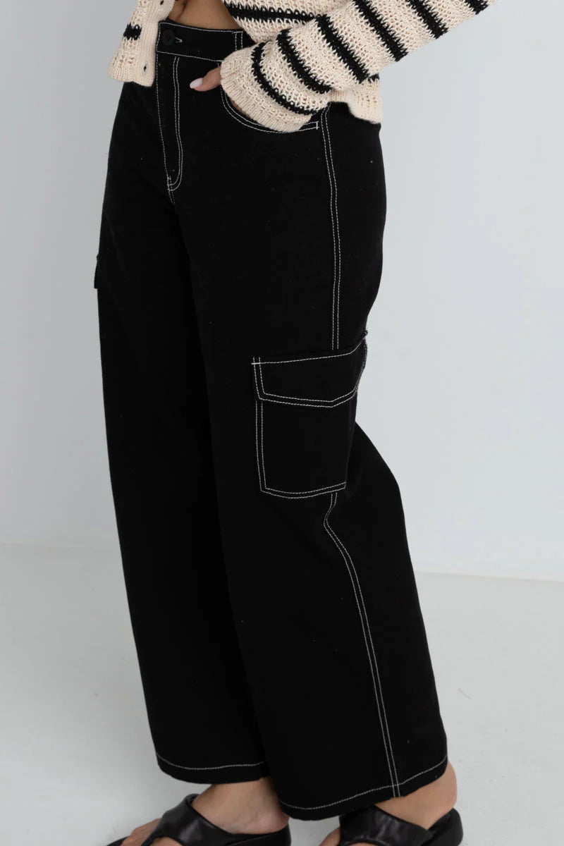 Bayside Cargo Pant Black
