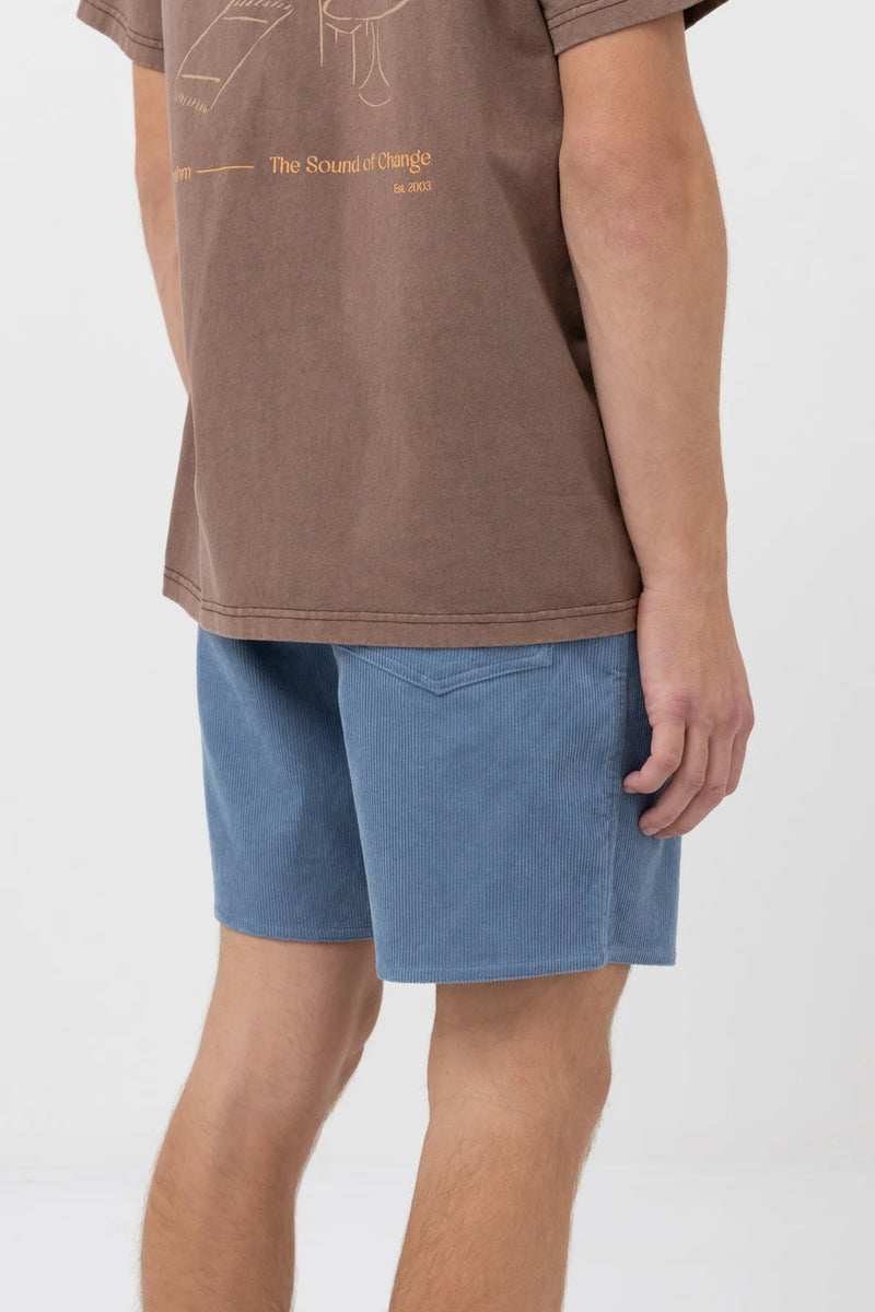 Cord Jam Shorts Mineral Blue