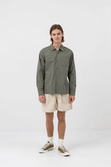 Essential Long Sleeve Shirt Moss