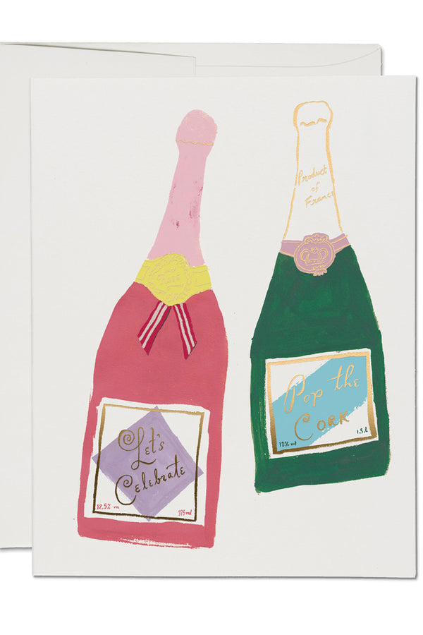 Champagne Congratulations Card