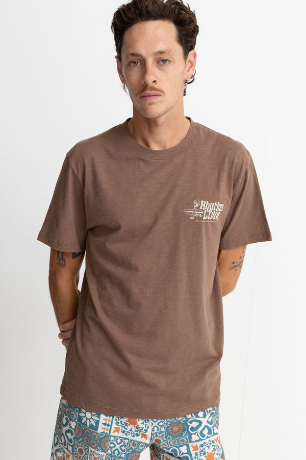 Livin Slub SS Shirt Chocolate