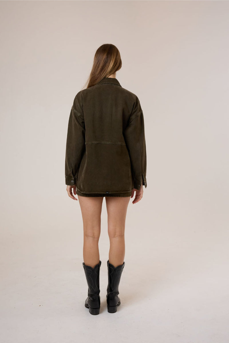 Spencer Denim Overshirt Tarmac