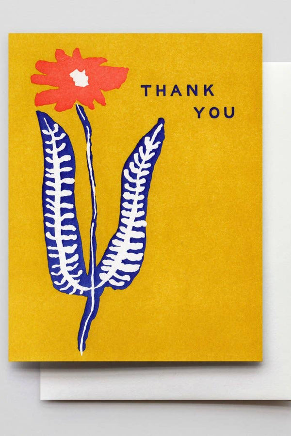 Thank You Flower Stem Card