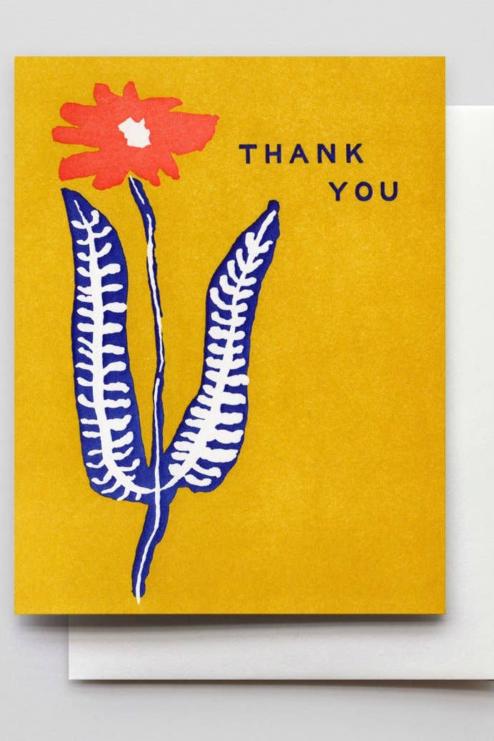 Thank You Flower Stem Card