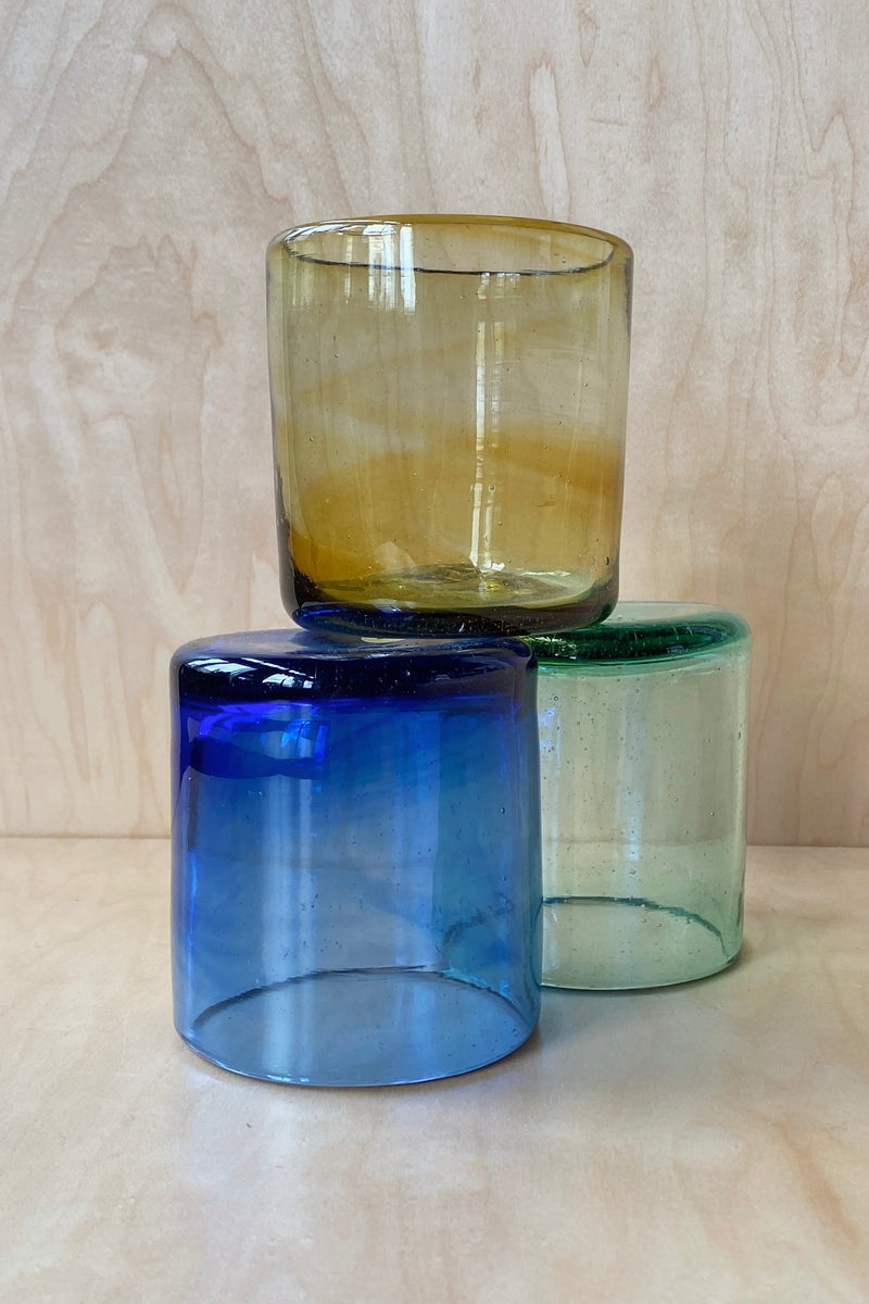 Hand Blown Medium Tumbler Cobalt