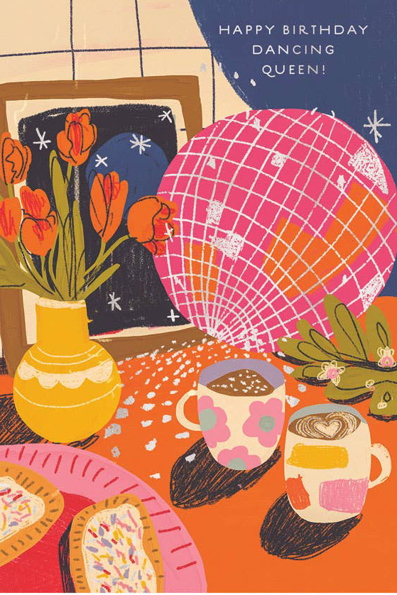 Disco Birthday Card