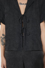 Doreen Top Vintage Black