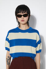 Pattie Sweater Stripes Blue Beige