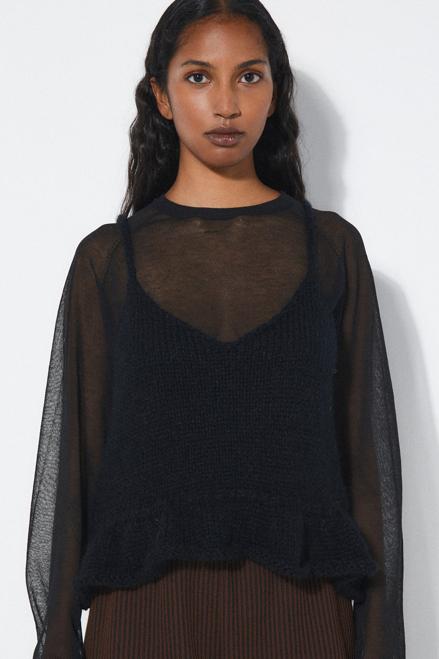 【Beige】RITA ROW LUMEN TOP Dear Neighbor | Ripe Top | Rita Row | Striped Tank Top