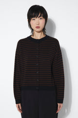 Lynn Cardigan Brown Stripes