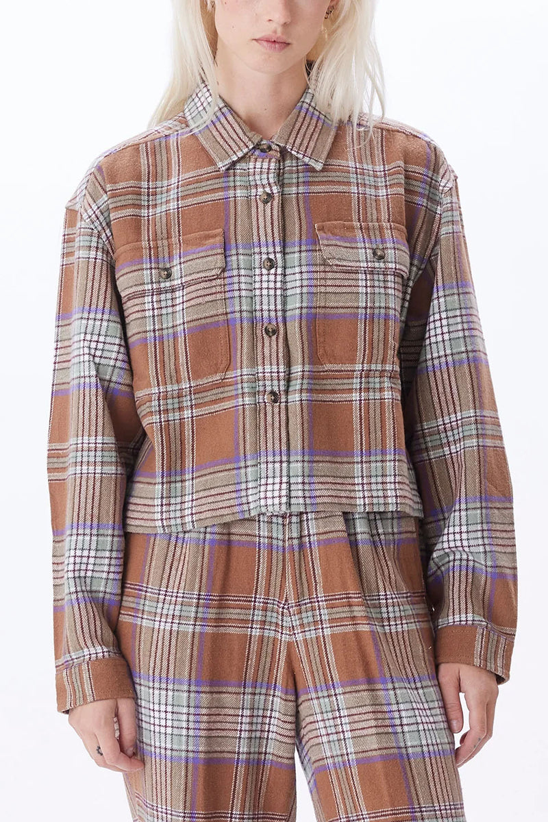 Max Flannel Shirt Catechu Wood Multi