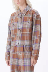 Max Flannel Shirt Catechu Wood Multi