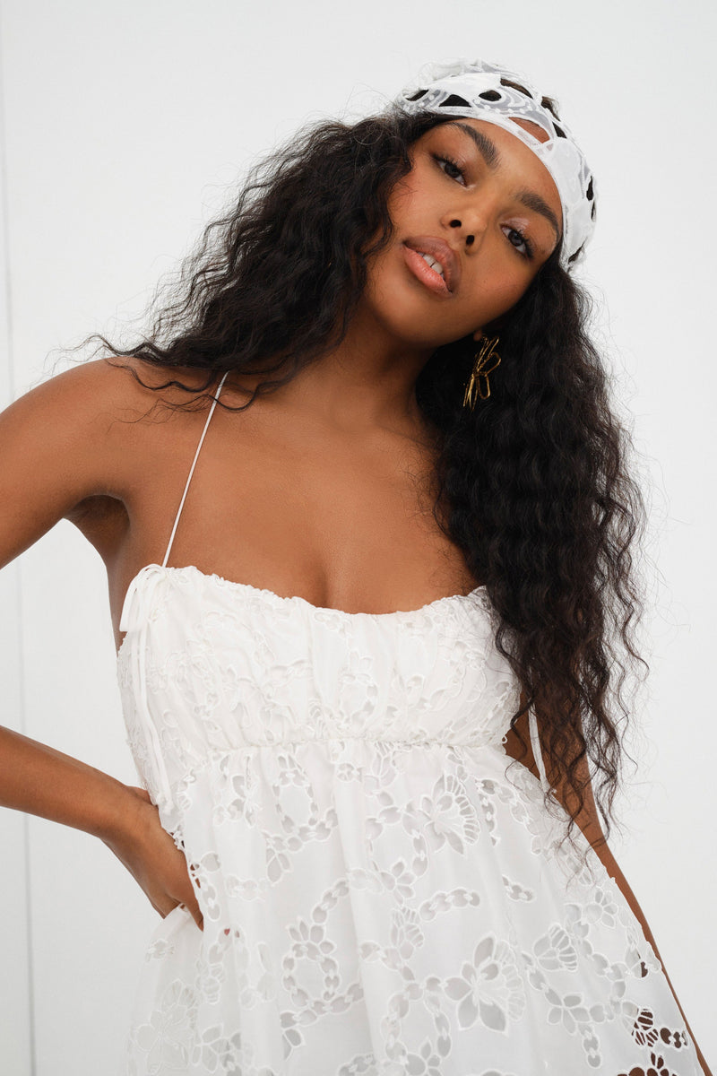 Fern Mini Dress White September Fern Mini Dress White September