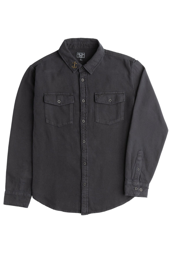 Go To Flannel Woven Black