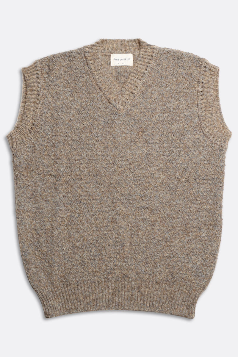 Pinto Vest Cornstalk/Blue