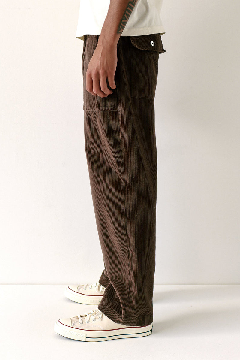 Coup Trouser Corduroy Slate Brown
