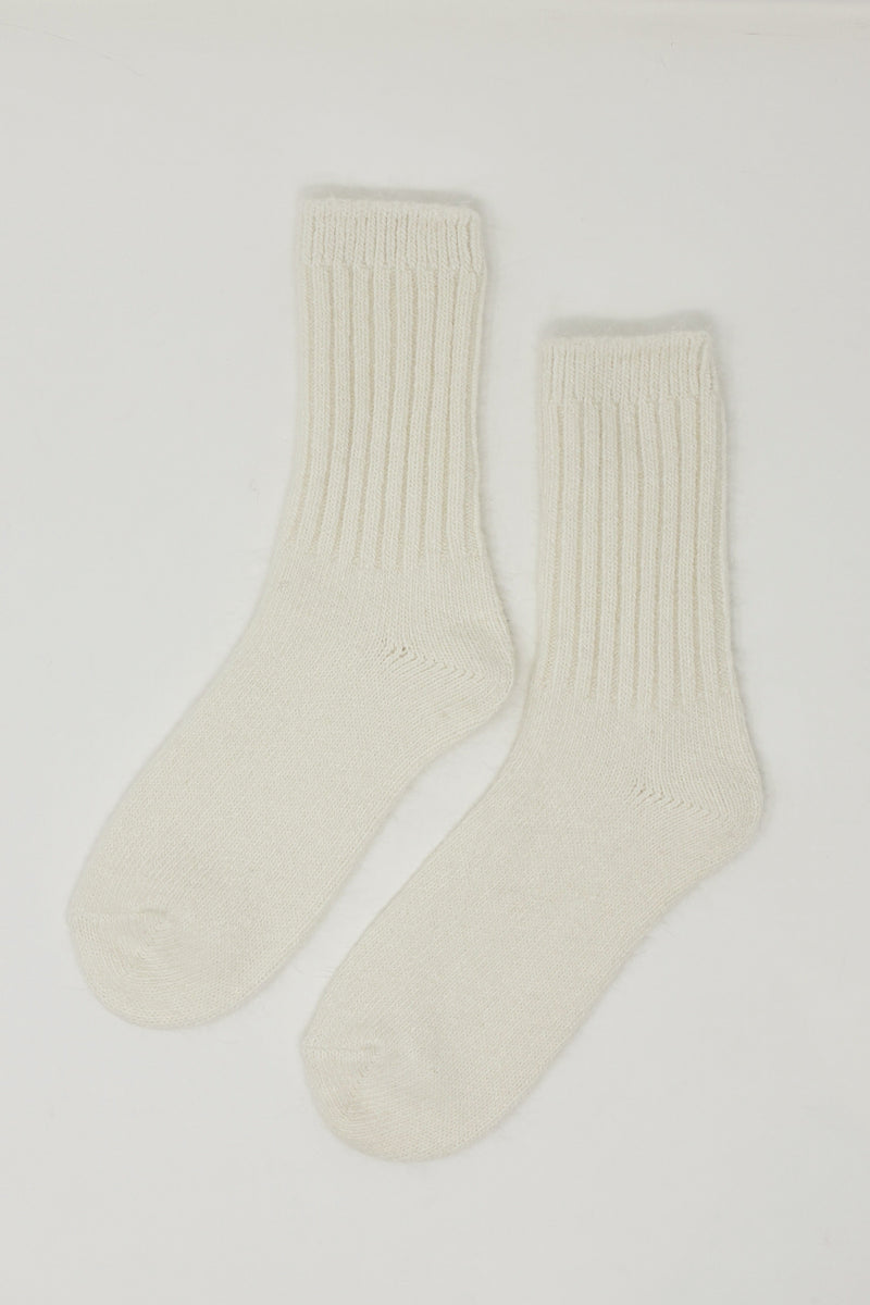 Wool Socks Cream