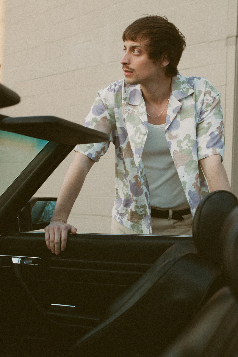Relaxed Floral Camo Short Sleeve Shirt
