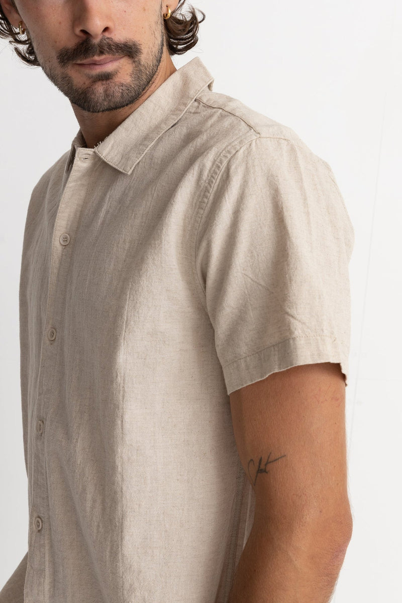 Classic Linen Short Sleeve Sand