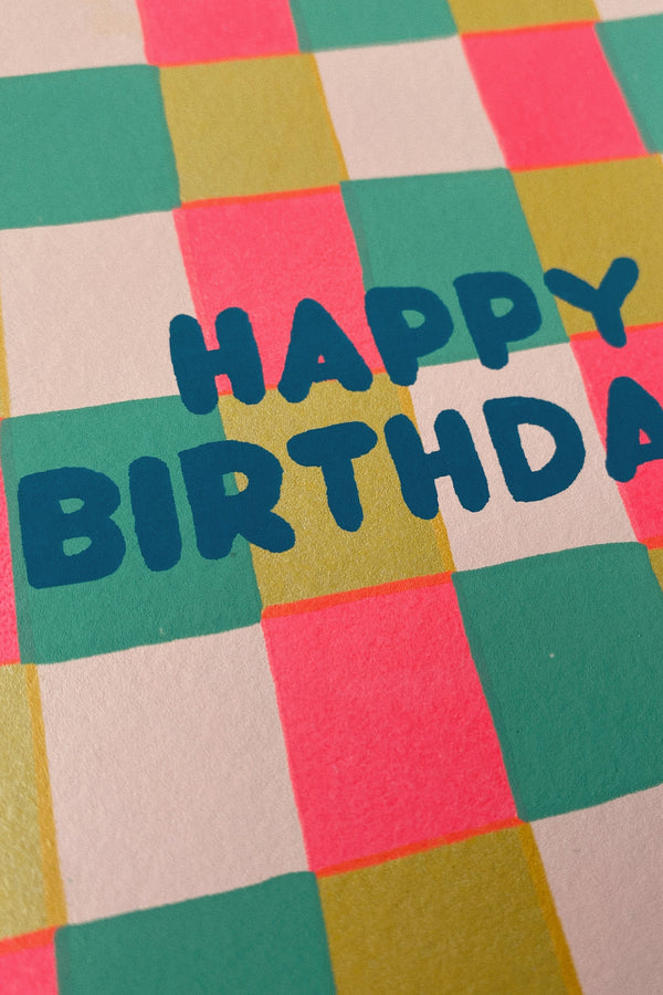 Happy Birthday Squares Card